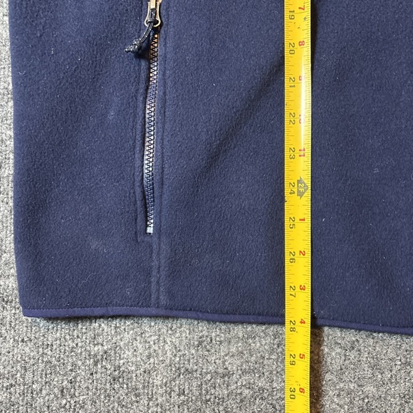 LL Bean Vest Mens XXL Blue Full Zip Polartec Fleece Zipped Pockets-EUC - Picture 5 of 7